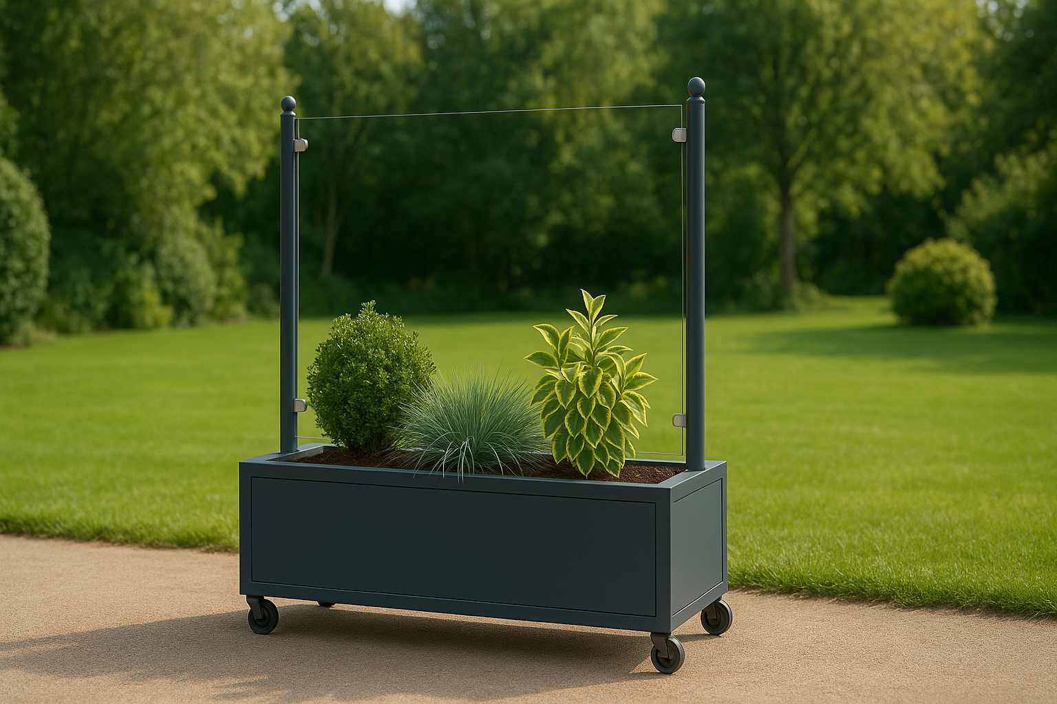 Mobiler Windschutz für Terrasse, Garten & mehr