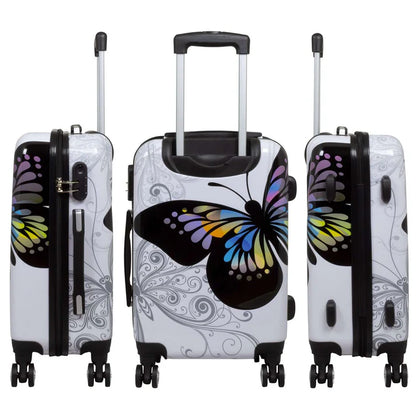 Polycarbonat Motivkofferset 3tlg Butterfly